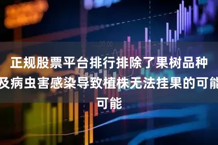 正规股票平台排行排除了果树品种及病虫害感染导致植株无法挂果的可能